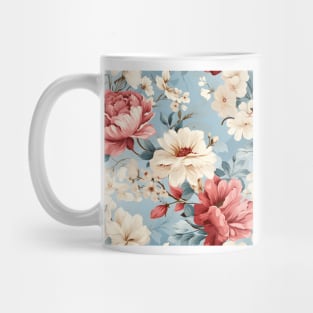 Shabby Chic Flowers Pattern 10 Mug